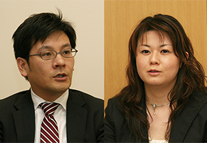 豊田ハイシステム株式会社 ITインフラ部 （左）小形健一氏（右）本多麻奈未氏