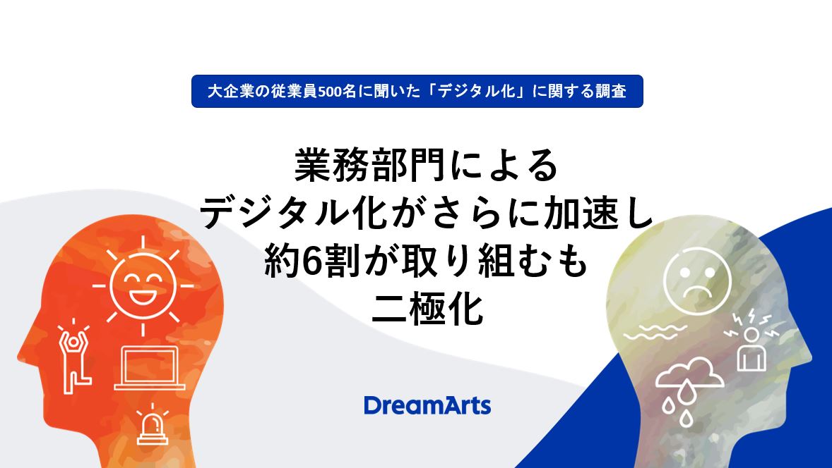 大企業の従業員500名に聞いた「デジタル化」に関する調査