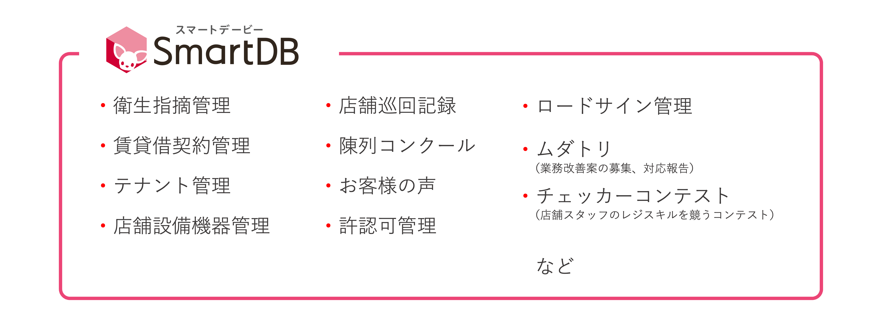 【イメージ：本部と店舗のあらゆる紙・Excel業務をSmartDB®︎でデジタル化】