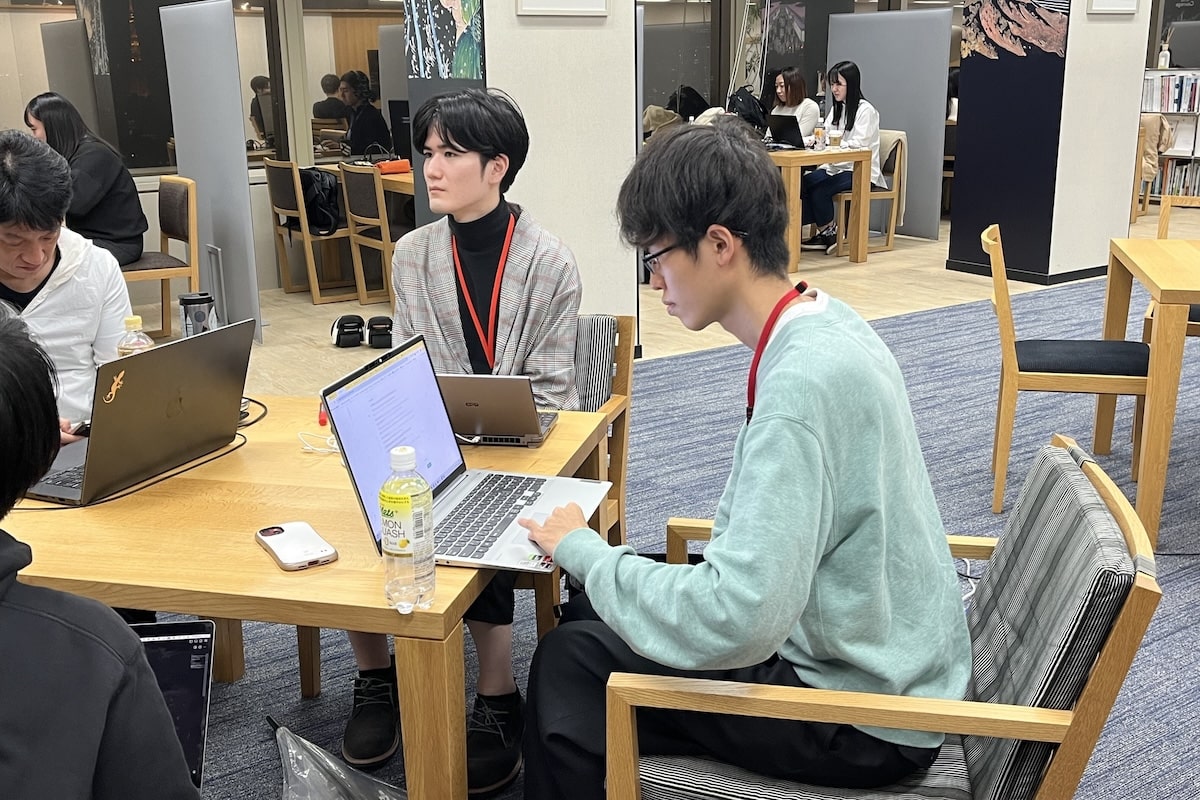 レビューの様子
